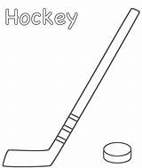 Hockey Stick Coloring Puck Sports Clipart Drawing Pages Ice Field Kids Print Sticks Template Printable Color Clip Book Activity Library sketch template