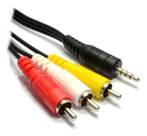 cable audio video rca macho  plug  mm  en mercado libre