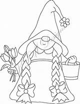 Gnomes Gnome Coloring Teacher Klm Evhanimim Crayons sketch template