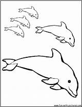 Dolphin Delfini Delphine Dolphins Colorare Whale Nadando Golfinhos Outlines Ausmalbilder Disegni Qdb sketch template