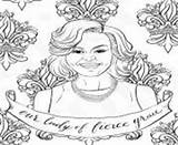 Coloring Pages Obama Michelle Girl Power Info Online sketch template