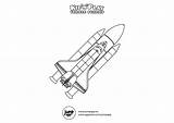 Shuttle Space Coloring Pages Printable Kids sketch template