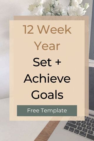 week year template  book summary achieve  goals