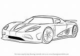 Koenigsegg Agera Drawing Draw Drawingtutorials101 Step Sports Coloring Car Tutorial Pages Adults Sketch Kids Tutorials Drawings Easy Kolorowanki Template Cars sketch template