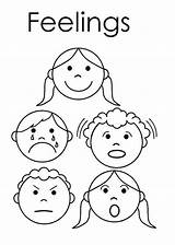 Feelings Emociju Emotions sketch template