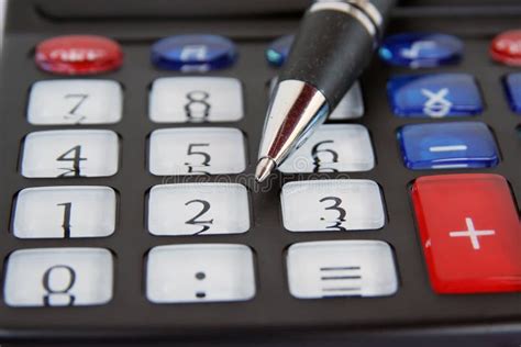 calculator tool  financial report stock image image  chart banking