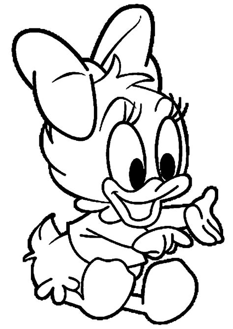baby daisy duck coloring pages home family style  art ideas