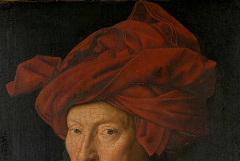 dark van eyck van eyckportrait   man selfportraitdetail turban