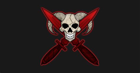 skull badge red skull logo  shirt teepublic