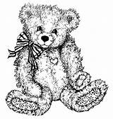 Coloring Pages Adult Bear Teddy Bow Bears Cutie Ahhh Choose Board sketch template