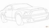 Coloring Mustang Ford Pages Drawing Printable sketch template