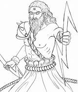 Zeus Greek God Drawing Coloring Gods Pages Hades Mythology War Goddess Adult Sketches Metis Athena sketch template