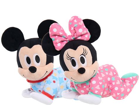 Mickey Mouse And Minnie Mouse Musical Crawling Pal Plush Toys Your