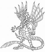 Bakugan Dragonoid Drago Titanium Bulkcolor Vestroia Brawlers Ausmalen sketch template