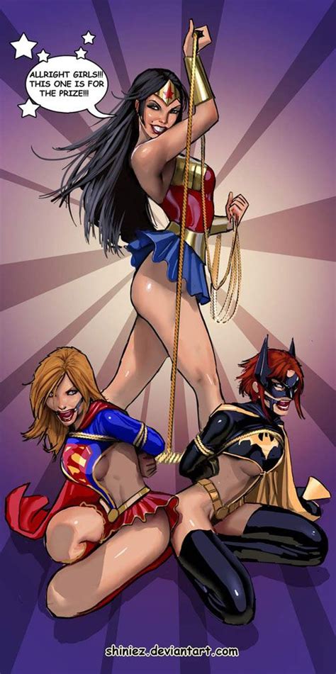 Wonder Woman Binds Supergirl And Batgirl Metahuman Lezbo