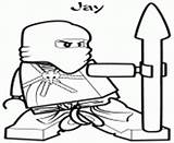 Ninjago Pages Coloring Jay Zx Lego Template Ninja Online sketch template