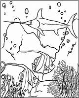 Underwater Coloring Pages Ocean Scene Drawing Getdrawings Printable Print Getcolorings sketch template