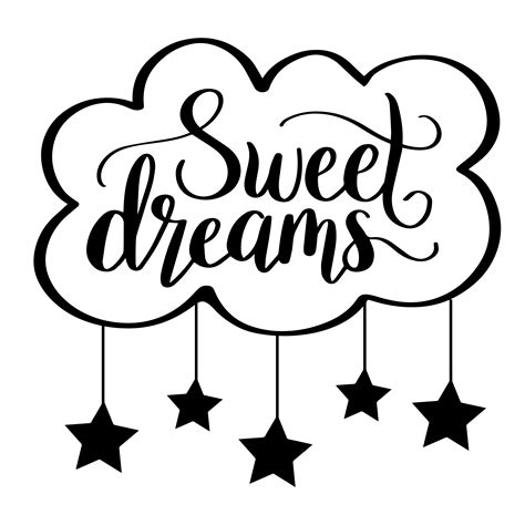 Hand Lettered Sweet Dreams Free Svg Cut File
