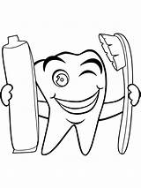 Tooth Pages Coloring Printable Kids sketch template