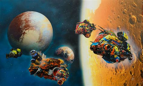 Exonauts New Spaceship Art From Chris Foss On Awesome