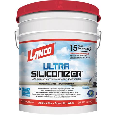 lanco  gal ultra siliconizer reflective roof coating rc