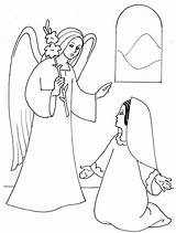 Annunciazione Bambini Catechismo Annunciation Colorare Angelo Gesu Natale Angeli Google Colorati sketch template