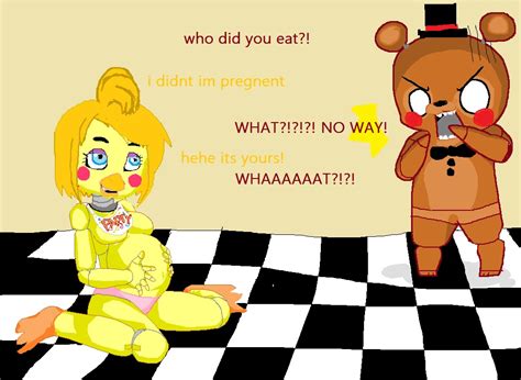 toy chica is pregnent and freddy is the father by kandixnecosxnya on deviantart