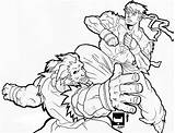 Ryu Akuma Fighter Goku sketch template