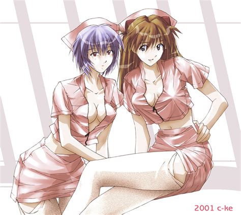 Souryuu Asuka Langley And Ayanami Rei Neon Genesis