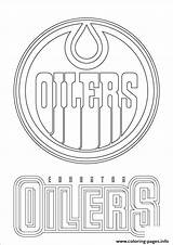 Hockey Nhl Coloring Oilers Logo Pages Printable Edmonton Sport Print Logos Book Info Kids Choose Board sketch template