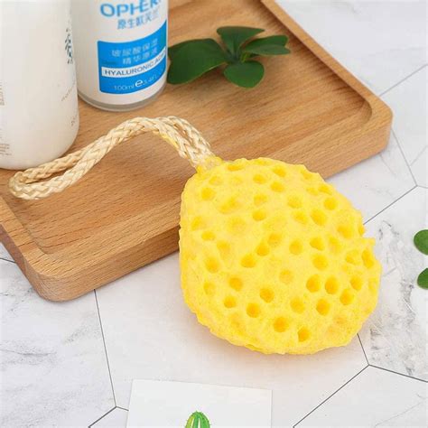 pack   exfoliating foam sea sponge natural feel soft bath sponge
