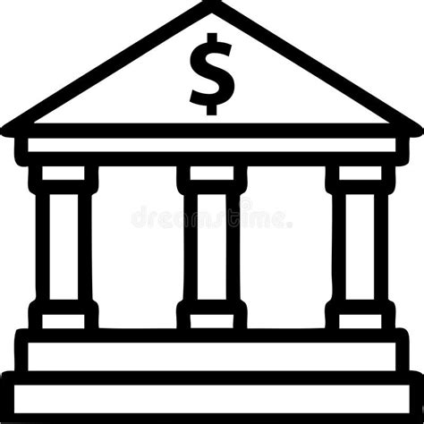 bank symbol icon vector sign  symbol isolated  white background bank symbol logo concept