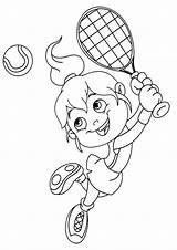 Tennis Lille Billede Maleri sketch template