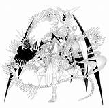 Magi Hakuryuu Djinn Labyrinth Ren Magic Equip Belial Fanart Zerochan Pixiv Extra Arms Eyes Manga sketch template