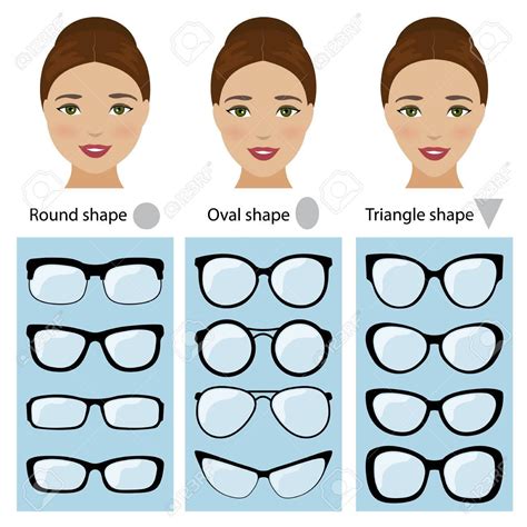 Stock Vector In 2020 Glasses For Face Shape Glasses For