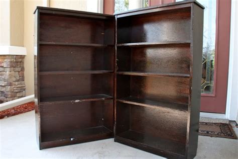 bookcases yard sale find  happy housewife frugal