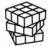 Cube Rubiks Rubik Coloringpagesfortoddlers Imaginative sketch template