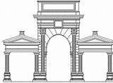 Arcos Romano Arco Legado Romana Romanos Edificios Edificaciones Profesorenlinea sketch template
