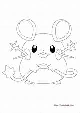 Alola Pokemon sketch template