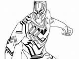 Panther Coloring Pages Marvel Kids sketch template