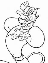 Genie Aladdin Walt Getcolorings sketch template