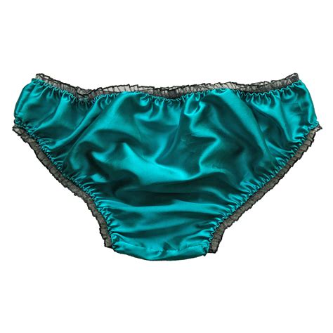 satin frilly sissy panties bikini knicker underwear briefs uk size 6