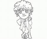 Hobbit Coloring Pages Bilbo Baggins Print Drawing Cartoon Everfreecoloring Printable Adventurous Getdrawings sketch template