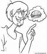Scooby Doo Shaggy Coloring Pages Burger 779e Wants Clipart Cartoon Colouring Printable Baby Character Print Color Disney Hungry Cartoons Cliparts sketch template