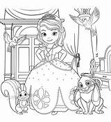 Sofia First Coloring Pages Print sketch template
