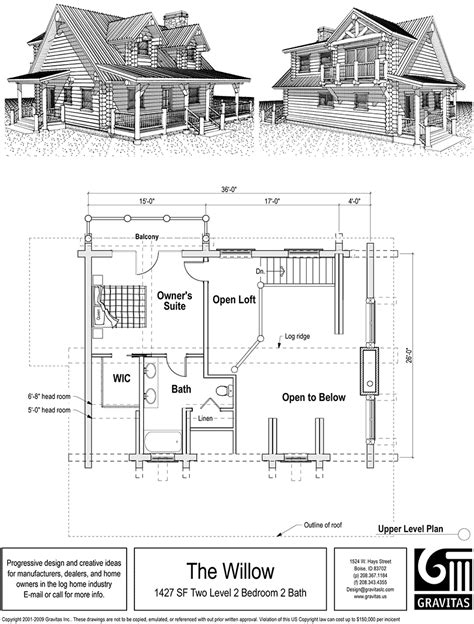 woodwork cabin plan loft  plans