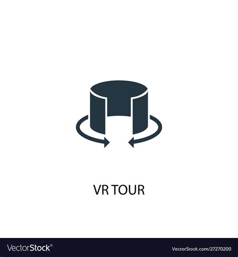 vr  icon simple element  royalty  vector image