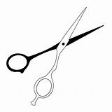 Scissors Hair Clip Clipart Drawing Shears Cutting Vector Cliparts Cartoon Barber Hairdressing Line Silhouette Pink Pages Cliparting Scissor Library Clipartbest sketch template