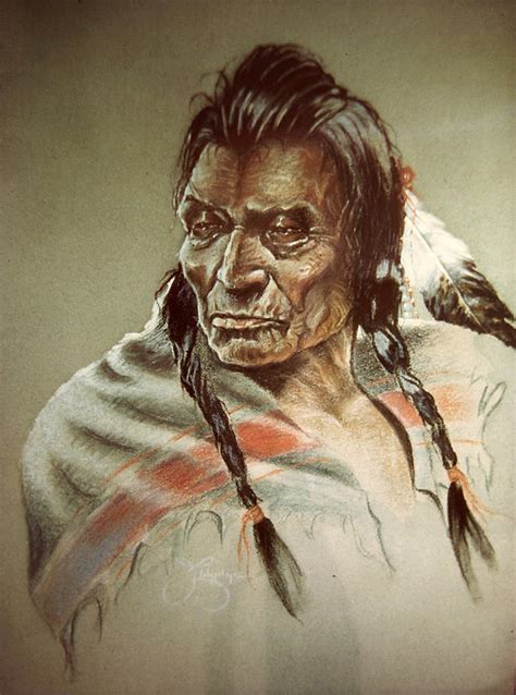 blackfoot indian pastel  james eldridge fine art america