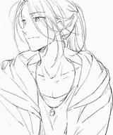 Lineart Yuri Handsome Coloring sketch template